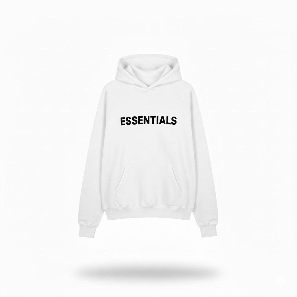 SS20 Essentials Hoodie White