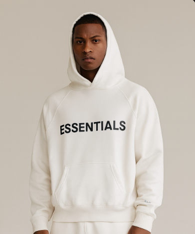 SS20 Essentials Hoodie White