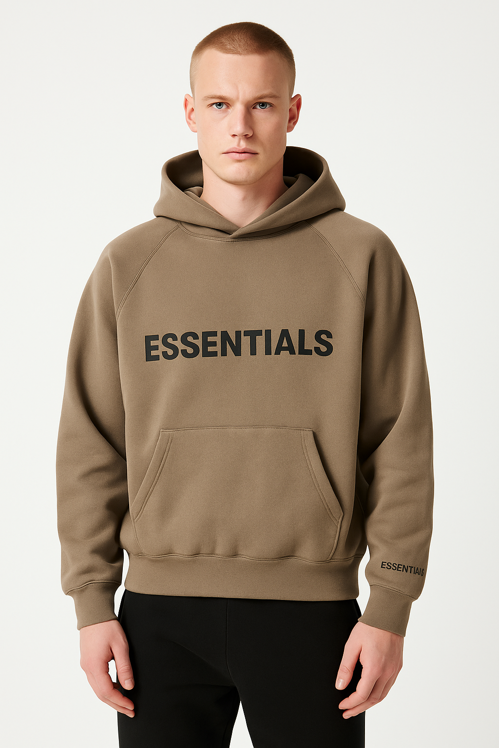 SS20 Essentials Hoodie Tan