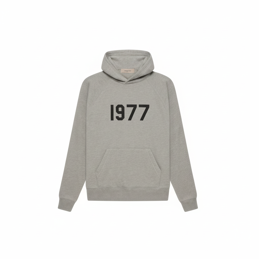 Essentials 1977 Dark Oatmeal Hoodie