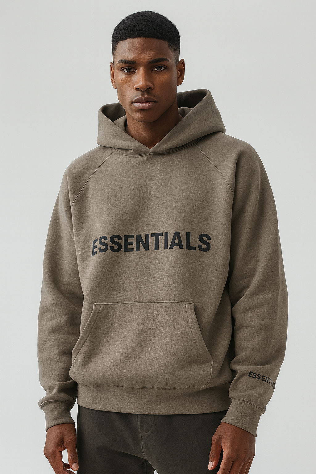 SS20 Essentials Hoodie Charcoal